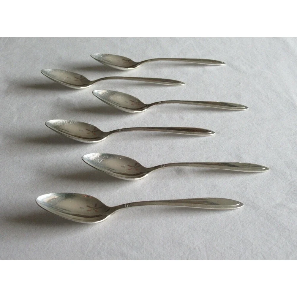Oneida Nobility Plate REVERIE Silverplate Flatware 1937 Lot 6x Tea Spoon 6.1